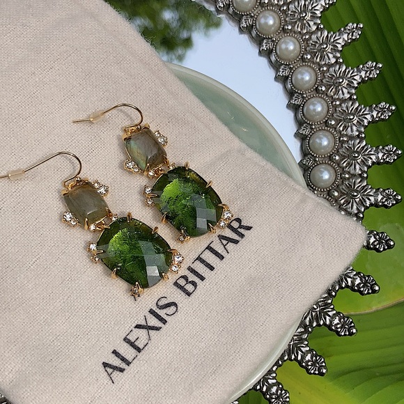 Alexis Bittar Elements Double Drop Earrings NEW - Picture 10 of 12